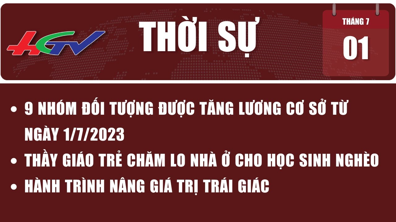 Thời sự Hậu Giang 01/7/2023 | Truyền hình Hậu Giang