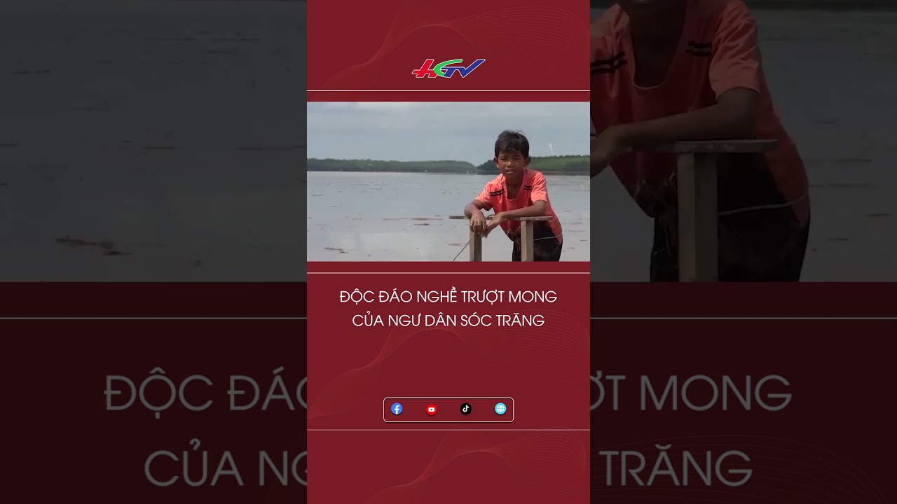 Độc đáo nghề trượt mong của ngư dân Sóc Trăng #shortshgtv | Truyền hình Hậu Giang