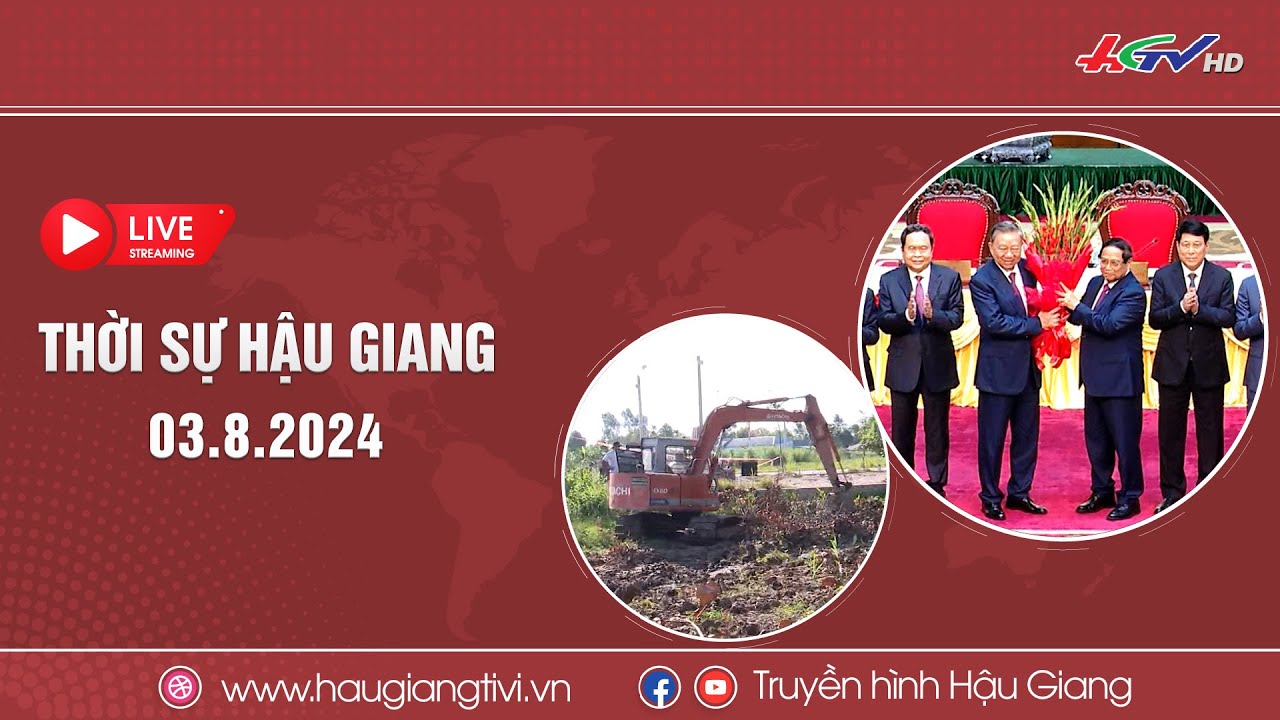 [🔴Trực tiếp] Thời sự Hậu Giang 03.8.2024 | Truyền hình Hậu Giang