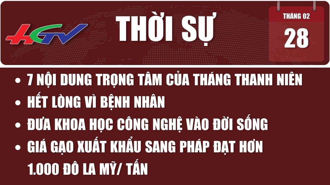 [🔴 Trực tiếp] Thời sự Hậu Giang 28.02.2024 | Truyền hình Hậu Giang