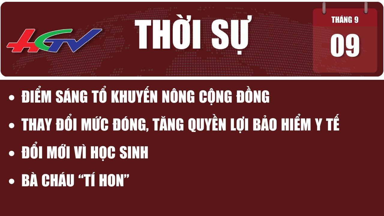 Thời sự Hậu Giang 09/9/2023 | Truyền hình Hậu Giang