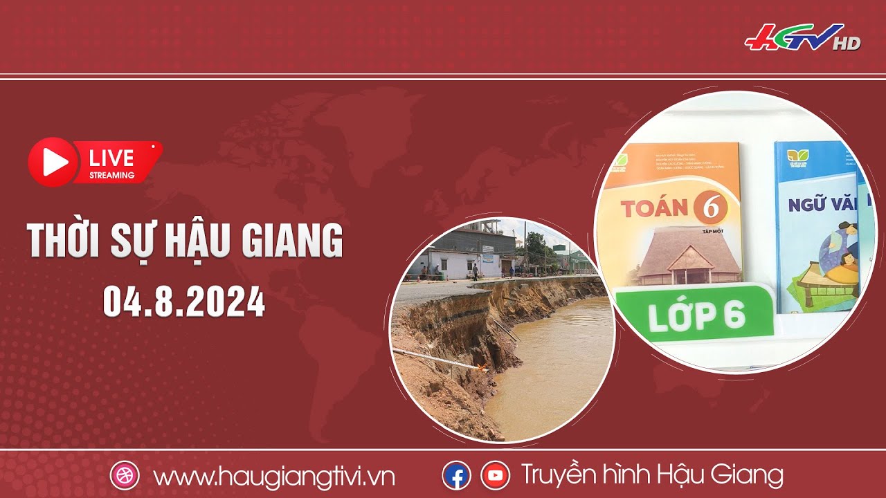 [🔴Trực tiếp] Thời sự Hậu Giang 04.8.2024 | Truyền hình Hậu Giang