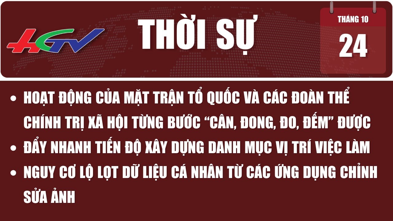 Thời sự Hậu Giang 24/10/2023 | Truyền hình Hậu Giang