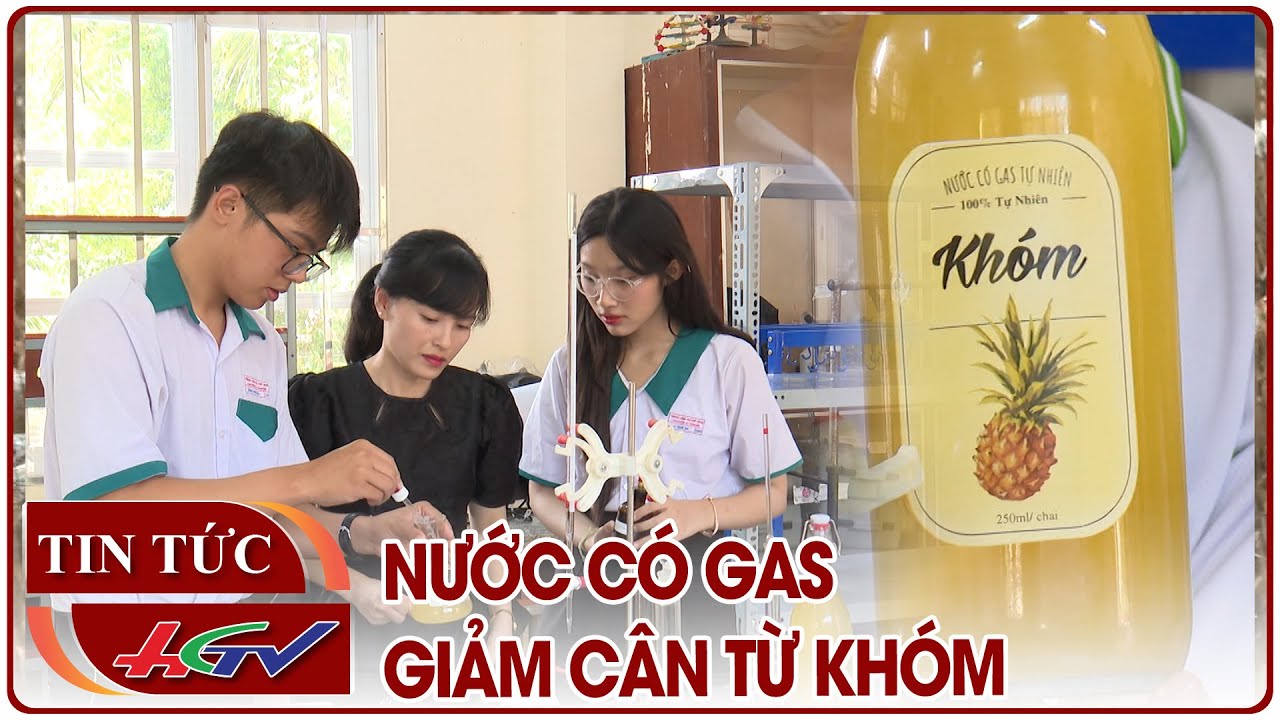 Nước có gas giảm cân từ khóm | Truyền hình Hậu Giang