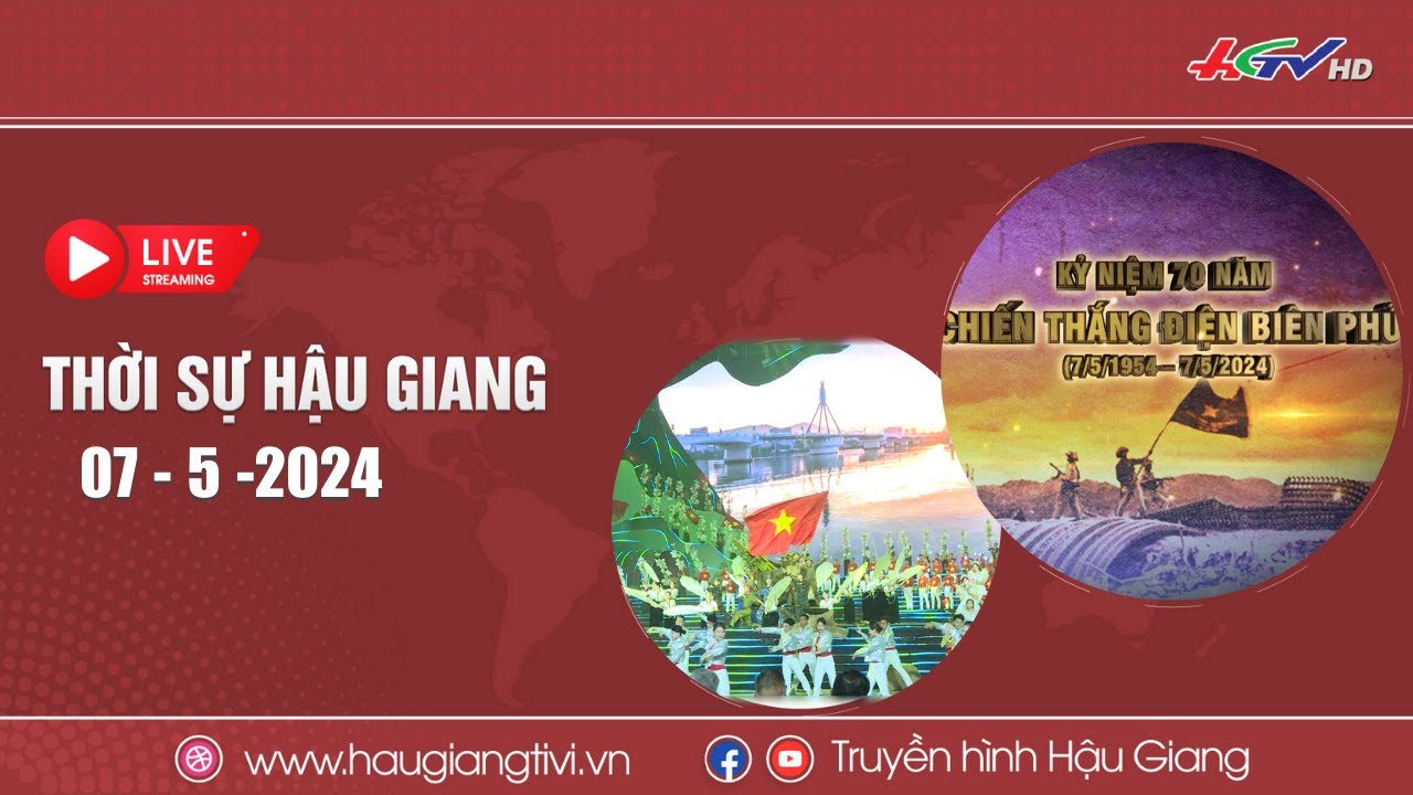 [🔴Trực tiếp] Thời sự Hậu Giang 07.5.2024 | Truyền hình Hậu Giang