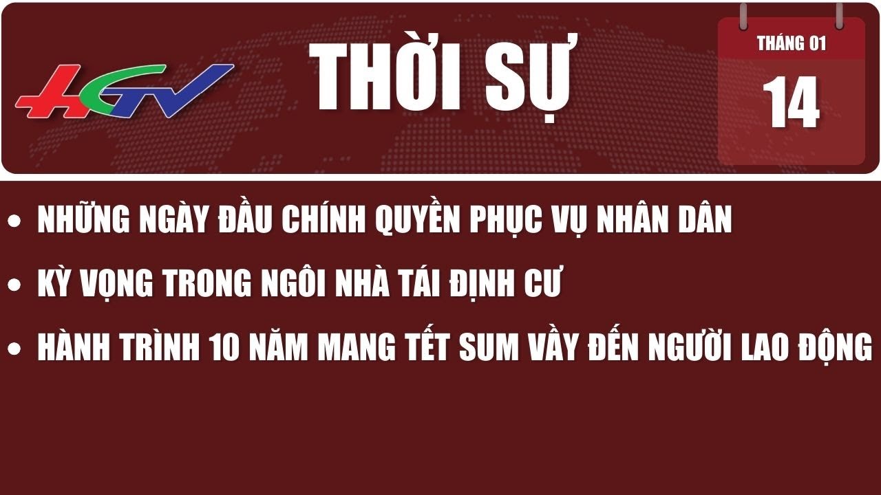 [🔴 Trực tiếp] Thời sự Hậu Giang 14.01.2024 | Truyền hình Hậu Giang