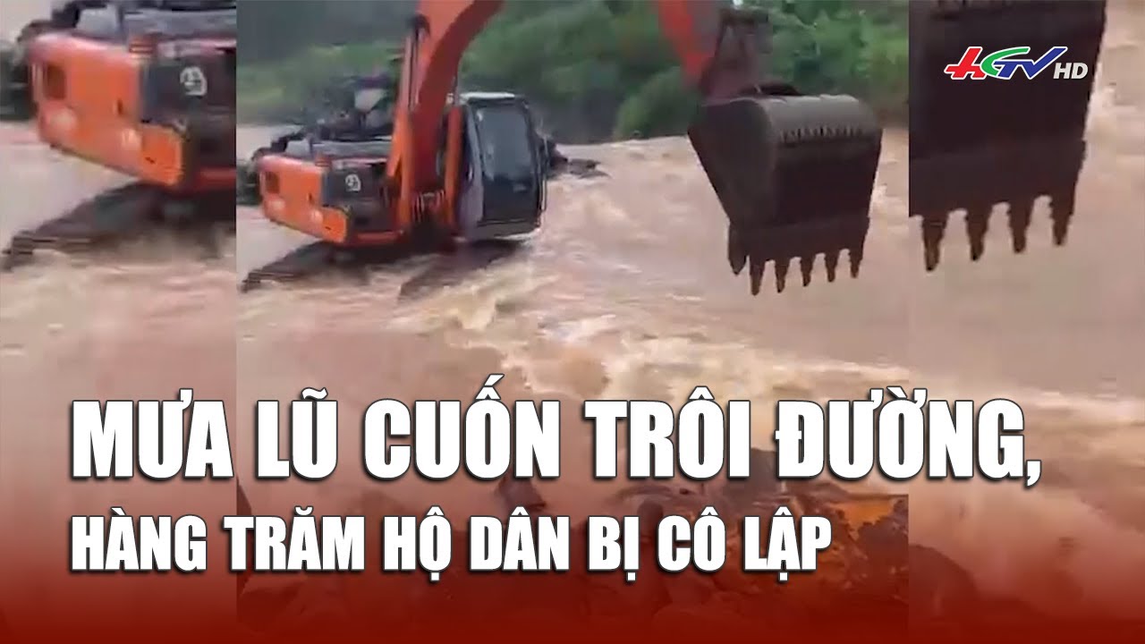 Mưa lũ cuốn trôi đường, hàng trăm hộ dân bị cô lập | Truyền hình Hậu Giang