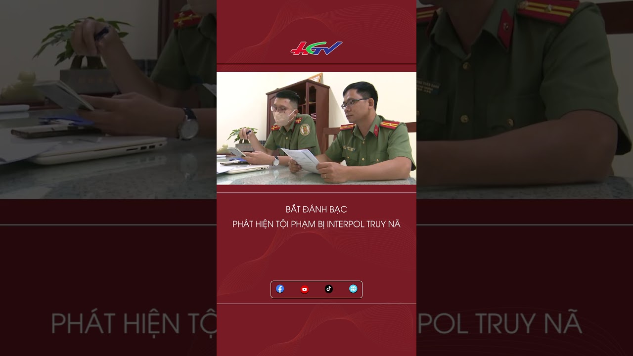 Bắt đánh bạc, phát hiện tội phạm bị Interpol truy nã #shortshgtv | Truyền hình Hậu Giang