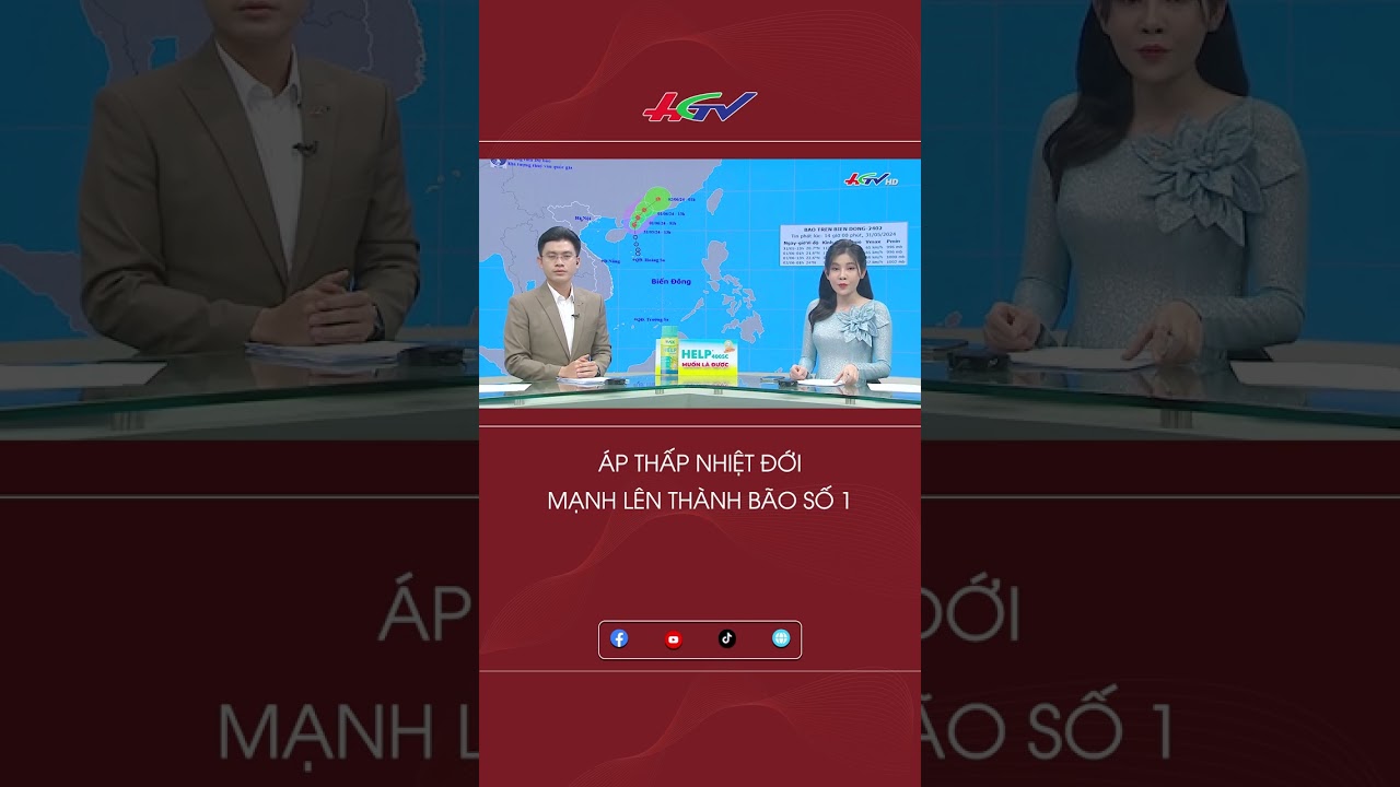 Áp thấp nhiệt đới mạnh lên thành bão số 1 #shortshgtv | Truyền hình Hậu Giang