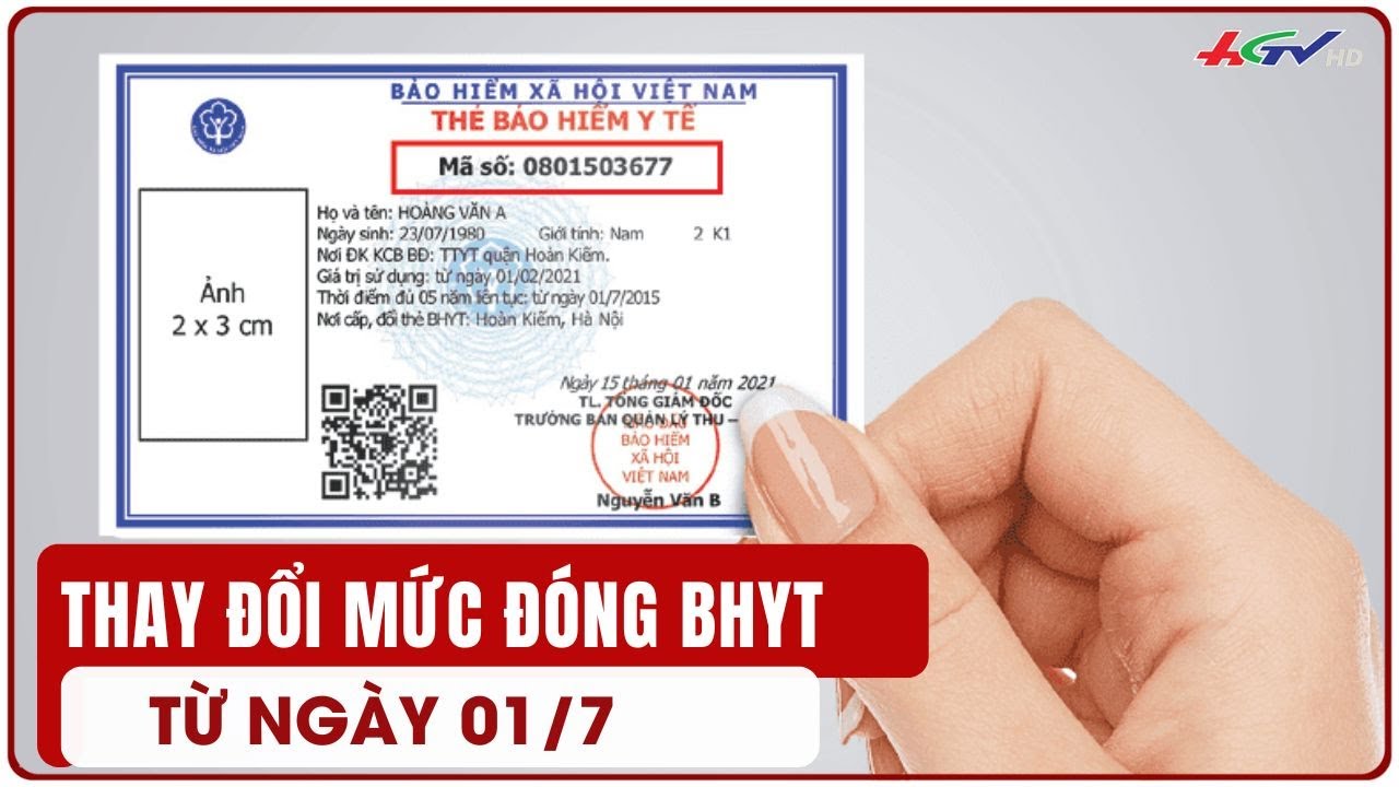 Thay đổi mức đóng BHYT từ ngày 01/7 | Truyền hình Hậu Giang