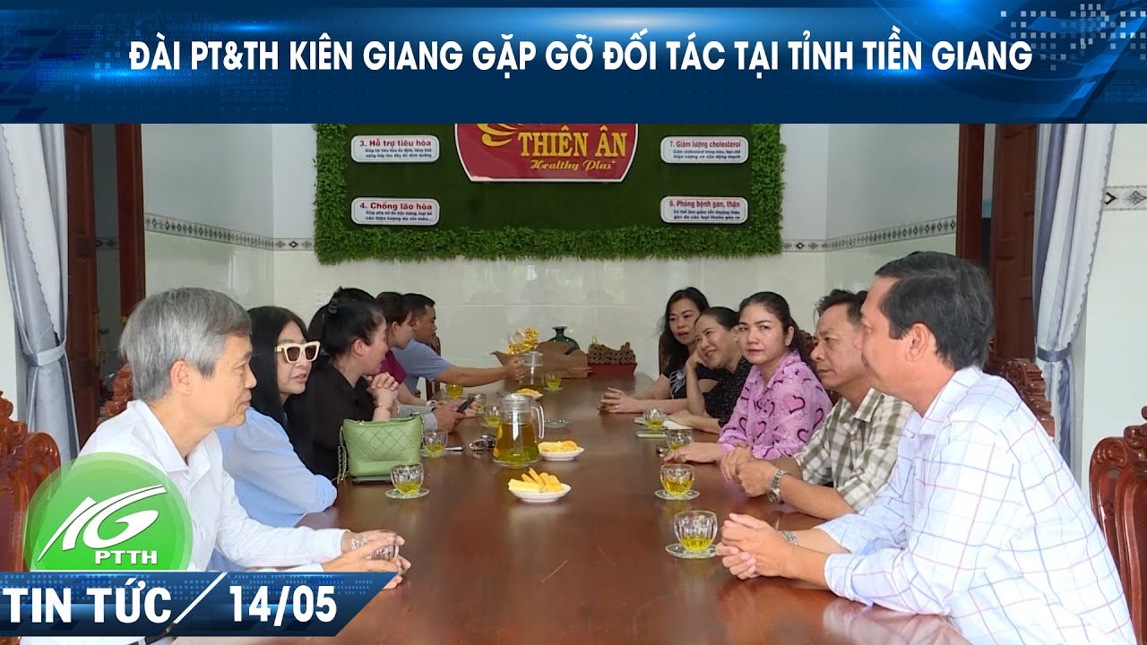 Đài PT&TH Kiên Giang gặp gỡ đối tác tại tỉnh Tiền Giang I THKG