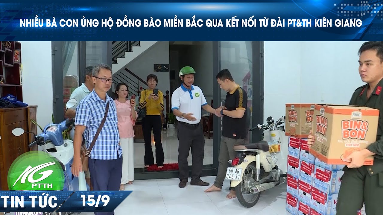 NHIỀU BÀ CON ỦNG HỘ ĐỒNG BÀO MIỀN BẮC QUA KẾT NỐI TỪ ĐÀI PT&TH KIÊN GIANG | THKG