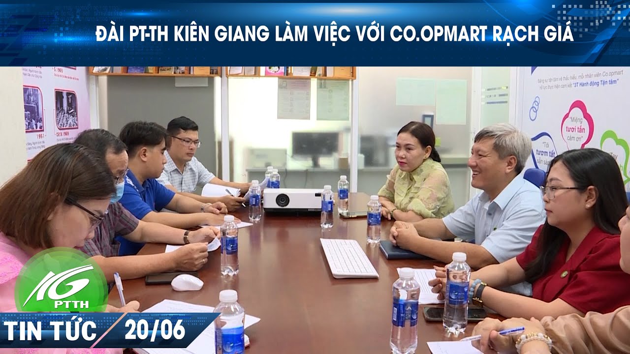 Đài PT-TH Kiên Giang làm việc với Co.Opmart Rạch Giá I THKG