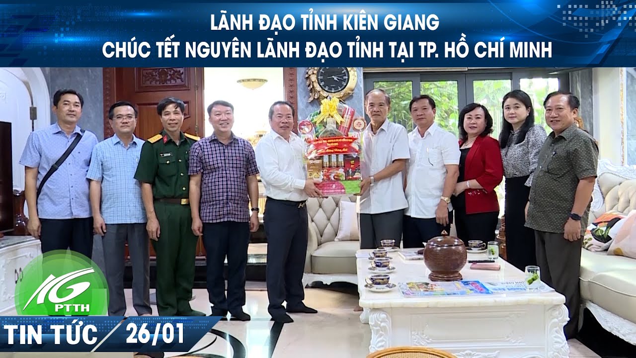 Lãnh đạo tỉnh Kiên Giang chúc Tết nguyên lãnh đạo tỉnh tại TP. Hồ Chí Minh I THKG