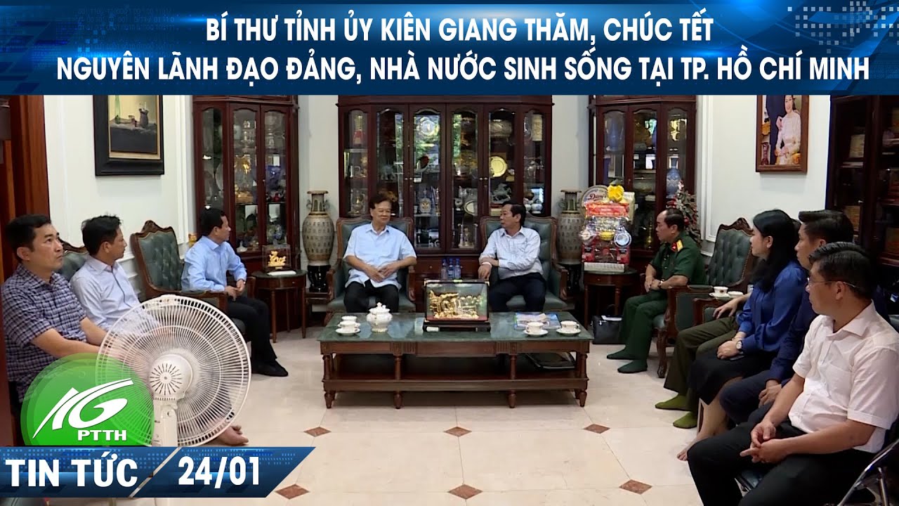 Bí thư Tỉnh ủy Kiên Giang thăm, chúc Tết nguyên lãnh đạo Đảng, nhà nước sinh sống tại TP. HCM I THKG