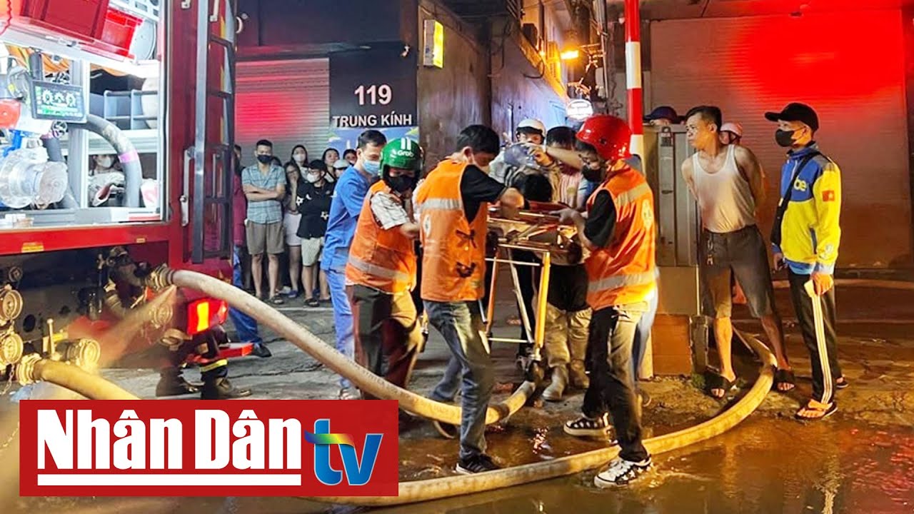 Cháy nhà trọ 5 tầng ở Hà Nội khiến nhiều người thương vong