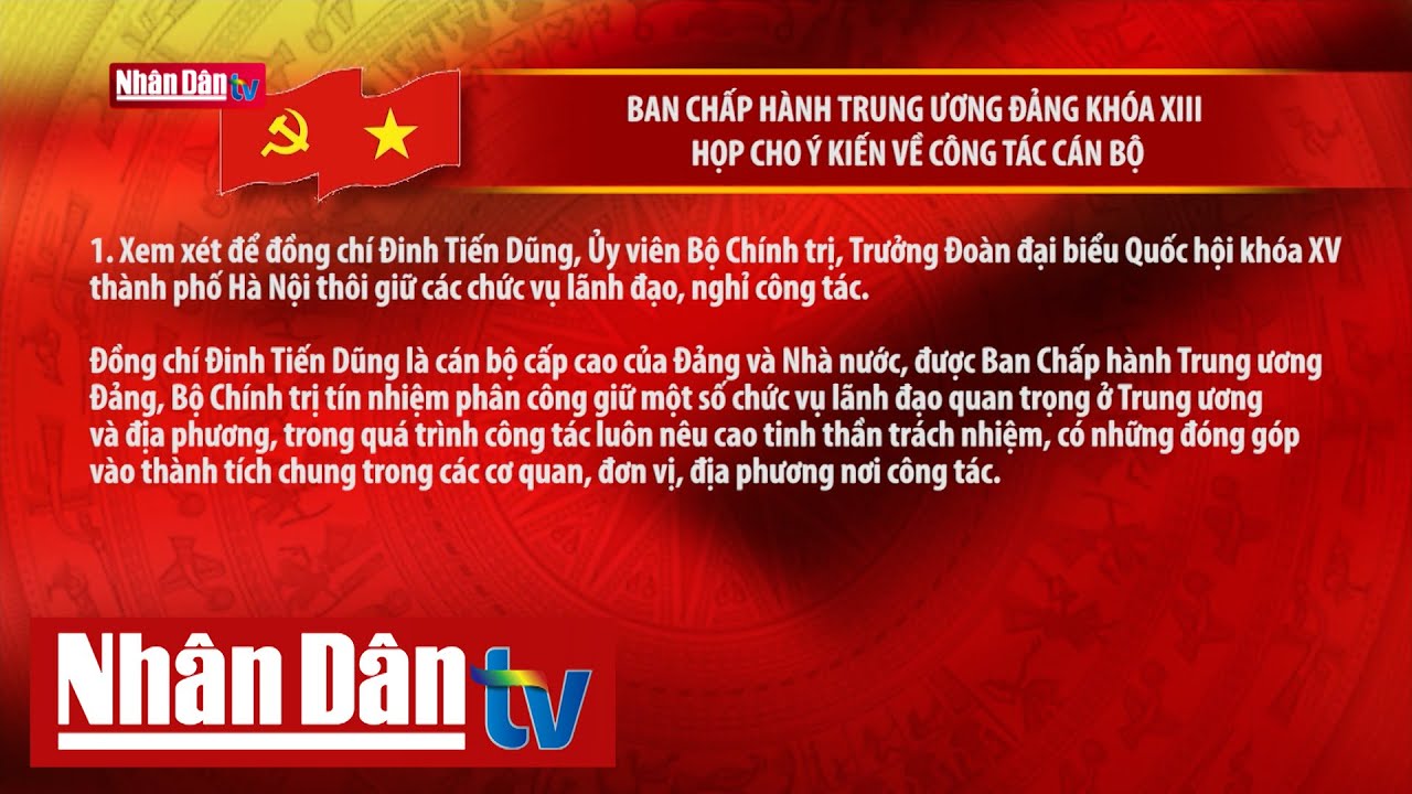 Ban Chấp hành Trung ương Đảng khóa XIII họp cho ý kiến về công tác cán bộ