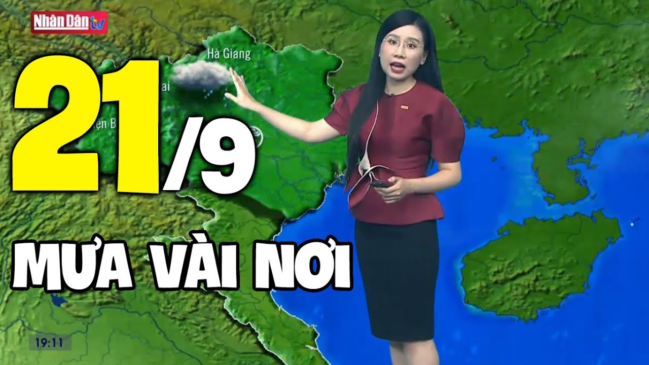 Dự báo thời tiết hôm nay và ngày mai 21/9 | Dự báo thời tiết đêm nay mới nhất