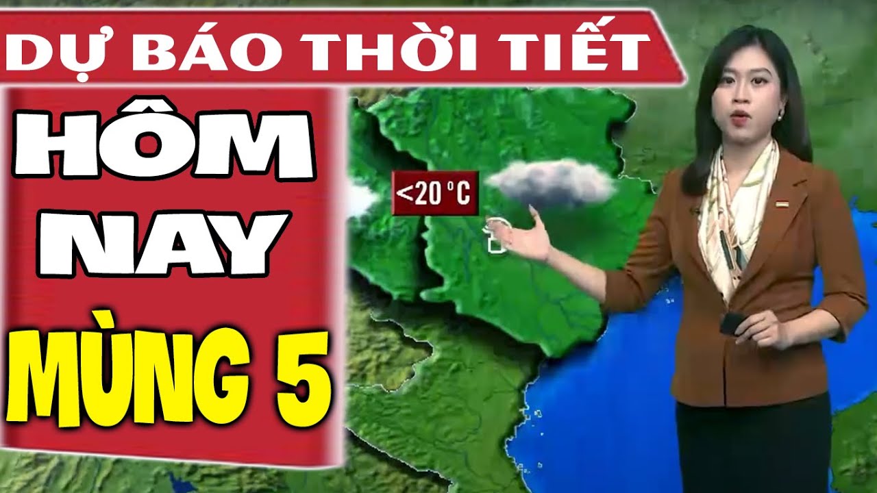 Dự báo thời tiết hôm nay mới nhất ngày 14/2 | Mùng 5 Tết | Dự báo thời tiết 3 ngày tới