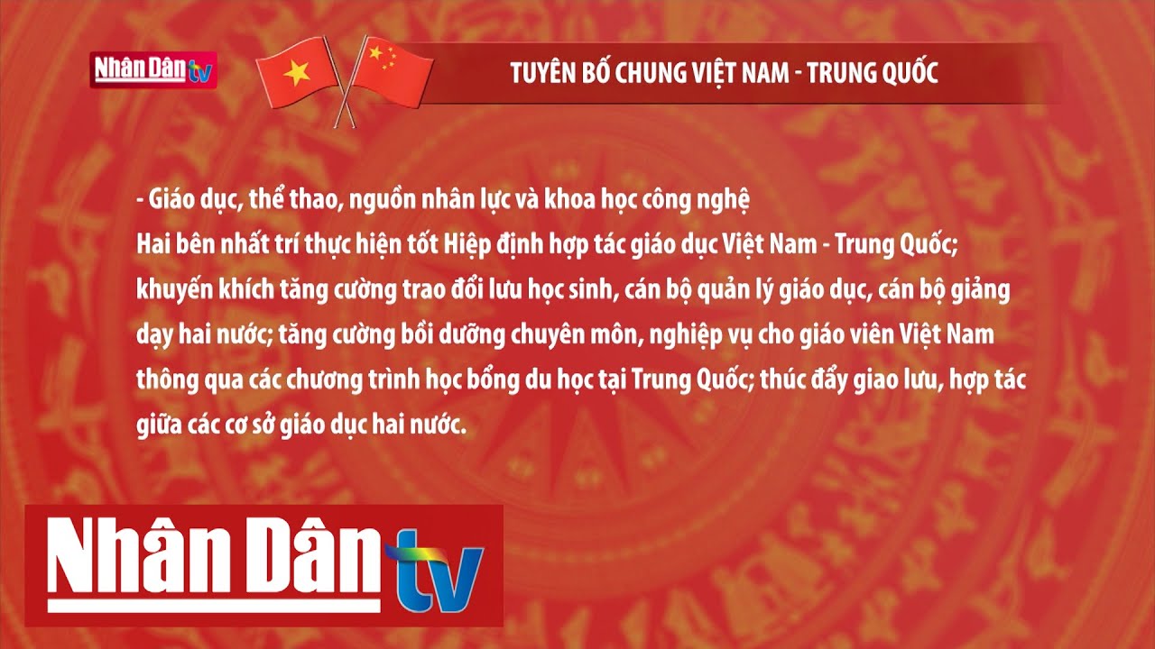 Tuyên bố chung Việt Nam - Trung Quốc