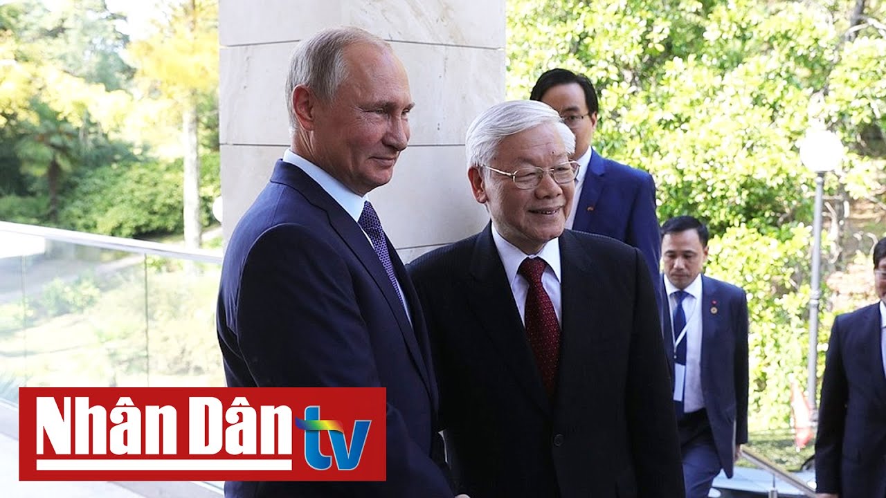 Tổng bí thư Nguyễn Phú Trọng trao đổi thư mừng với Tổng thống Nga Putin