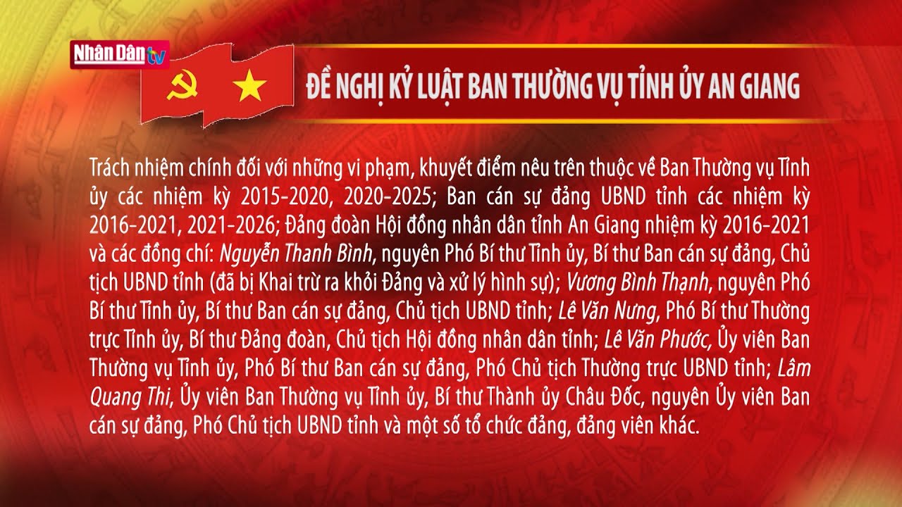 Ủy ban kiểm tra Trung ương kỷ luật nhiều tổ chức Đảng, đảng viên