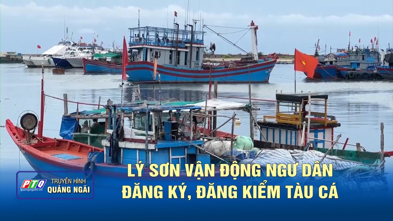 Lý Sơn vận động ngư dân đăng ký, đăng kiểm tàu cá | PTQ