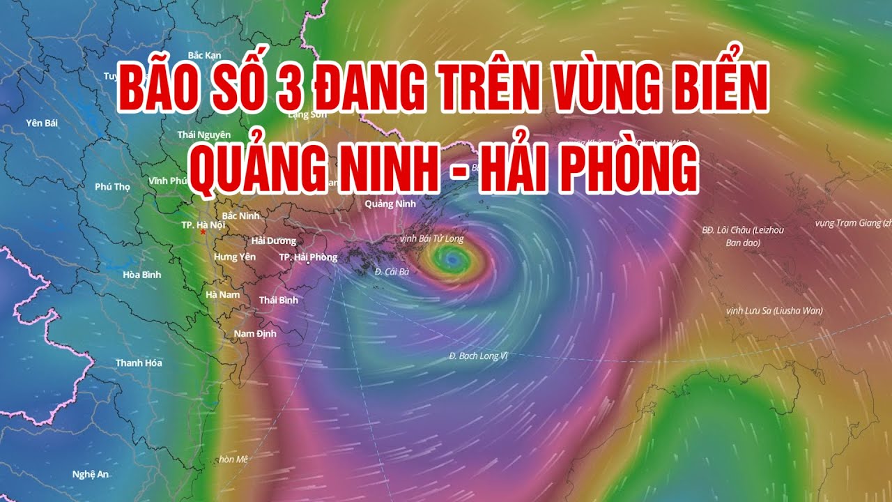 Bão số 3 đang trên vùng biển Quảng Ninh - Hải Phòng | PTQ