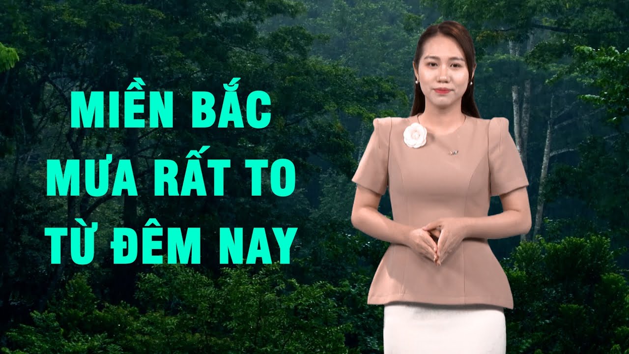 Bản tin thời tiết 20/8: Miền Bắc mưa rất to từ đêm nay, tâm điểm ở khu vực nào?