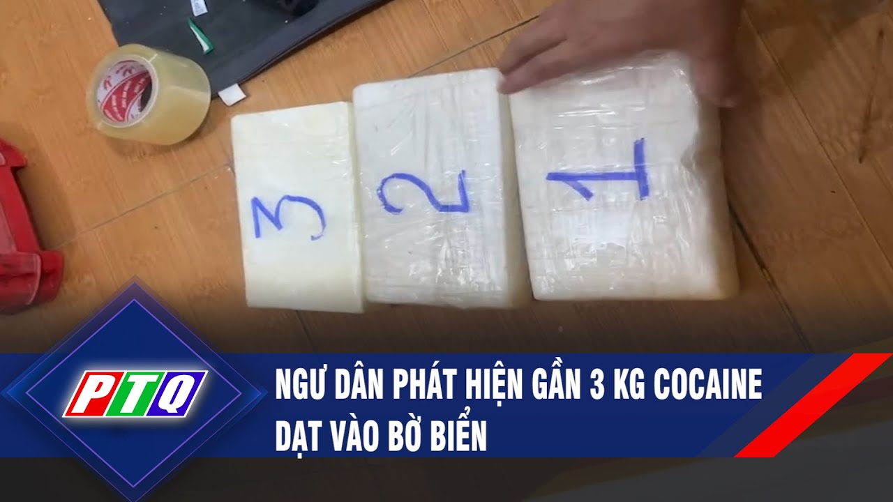 Ngư dân phát hiện gần 3 kg co ca ine dạt vào bờ biển | PTQ