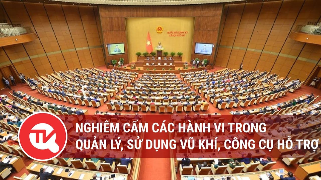 Nghiêm cấm các hành vi trong quản lý, sử dụng vũ khí, công cụ hỗ trợ | Truyền hình Quốc hội Việt Nam