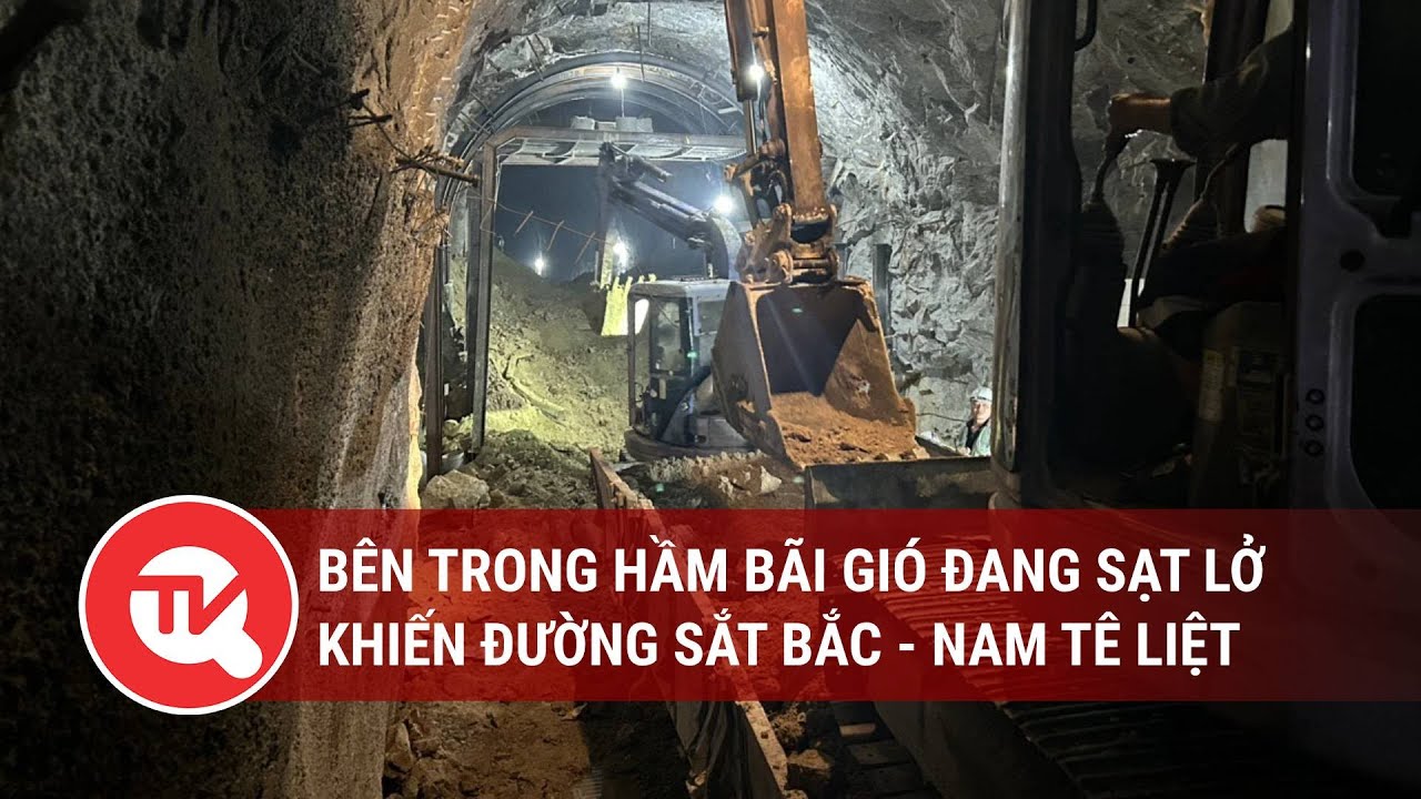 Bên trong hầm Bãi Gió đang sạt lở khiến đường sắt Bắc - Nam tê liệt | Truyền hình Quốc hội Việt Nam