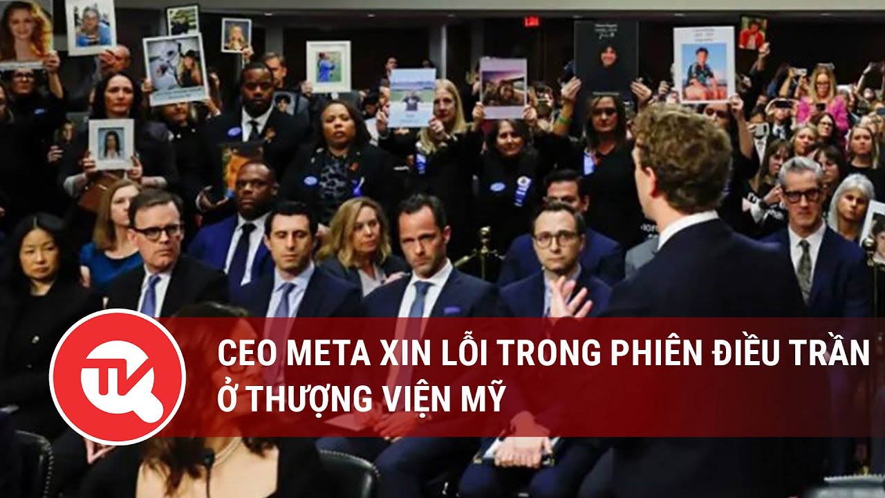 CEO Meta xin lỗi trong phiên điều trần ở Thượng viện Mỹ | Truyền hình Quốc hội Việt Nam