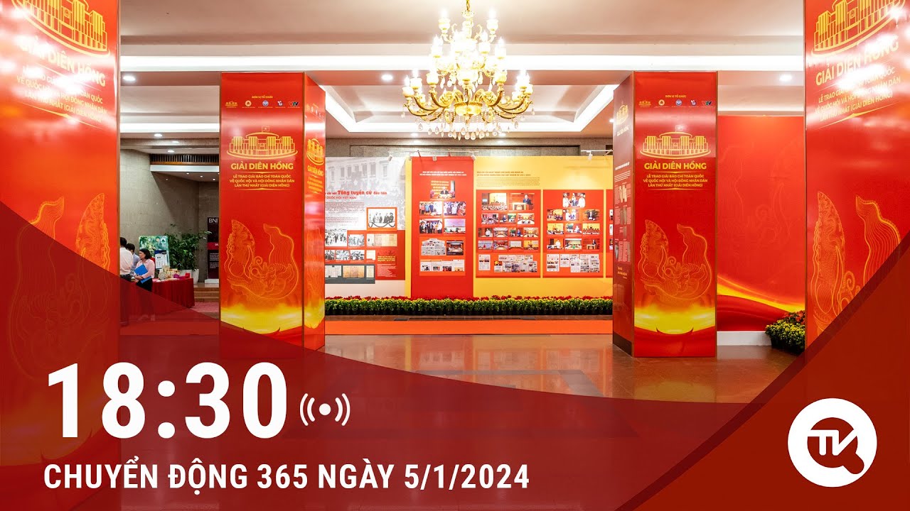 Chuyển động 365 ngày 5/1: Vinh danh 79 tác phẩm báo chí tại lễ trao giải Diên Hồng lần thứ hai