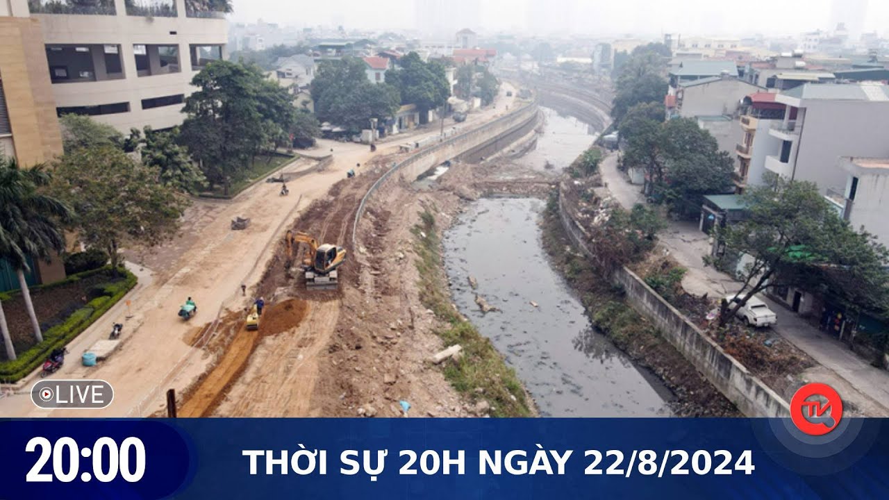 Dự án thoát nước tây Hà Nội chậm tiến độ do vướng giải phóng mặt bằng | Thời sự 20h ngày 22/8