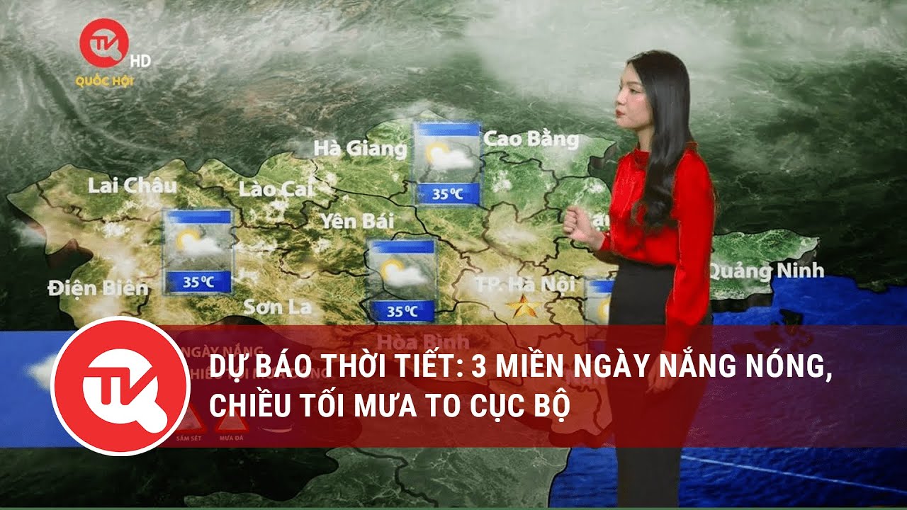 Dự báo thời tiết 13/7: 3 miền ngày nắng nóng, chiều tối mưa to cục bộ