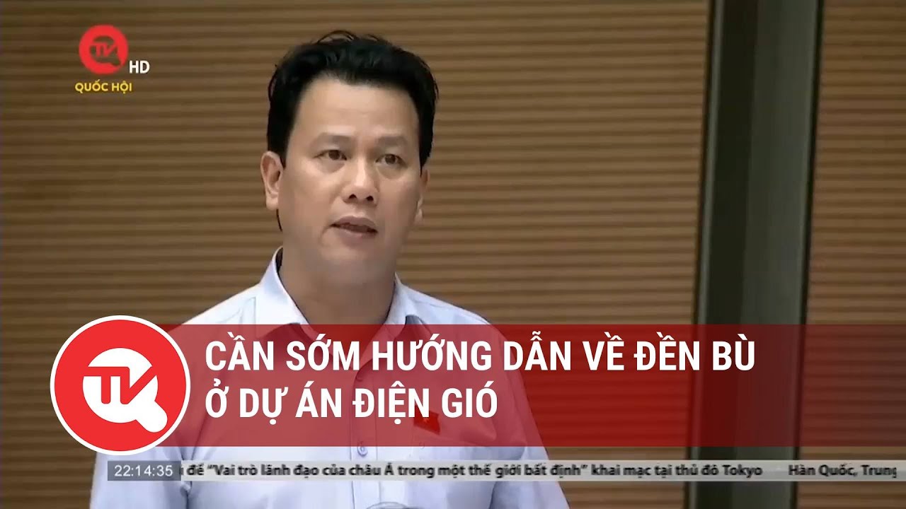 Cần sớm hướng dẫn về đền bù ở dự án điện gió | Truyền hình Quốc hội Việt Nam