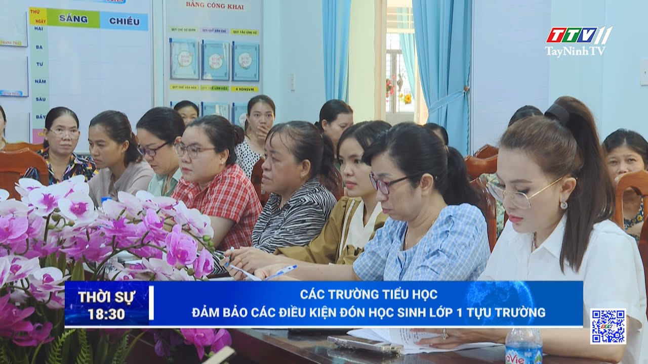 Các trường tiểu học đảm bảo các điều kiện đón học sinh lớp 1 tựu trường | TayNinhTV