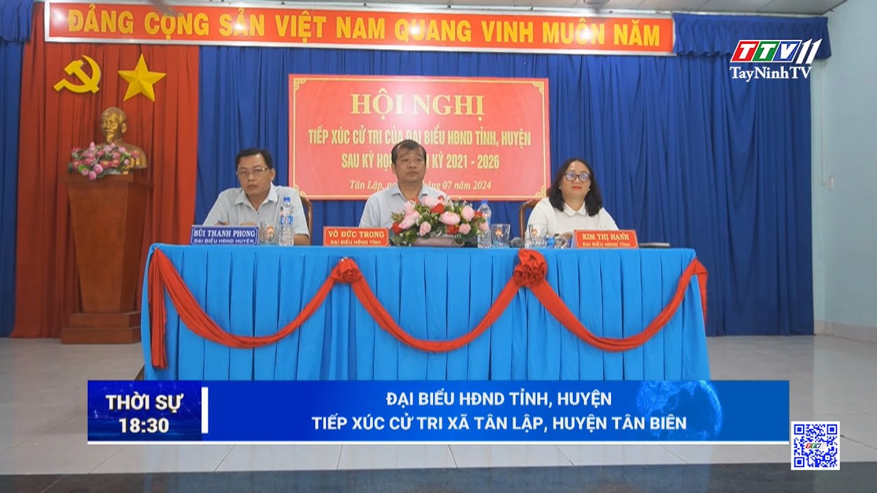 Đại biểu HĐND tỉnh, huyện tiếp xúc cử tri xã Tân Lập, huyện Tân Biên | TayNinhTV