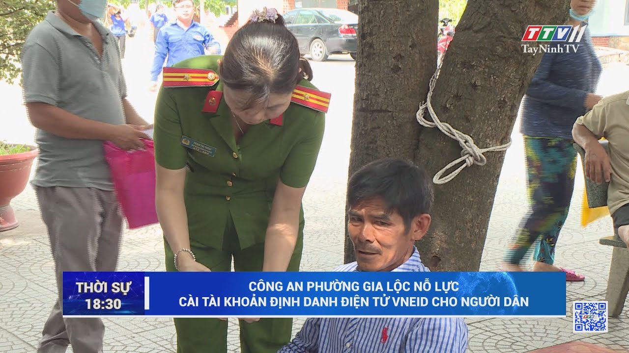 Công an phường Gia Lộc nỗ lực cài tài khoản định danh điện tử VneID cho người dân | AN NINH TÂY NINH