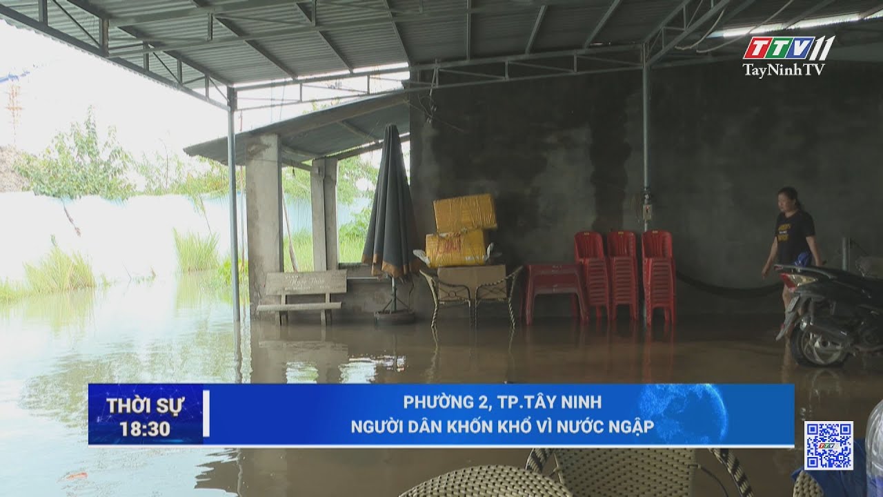 Phường 2, Tp Tây Ninh: Người dân khốn khổ vì nước ngập | TayNinhTV