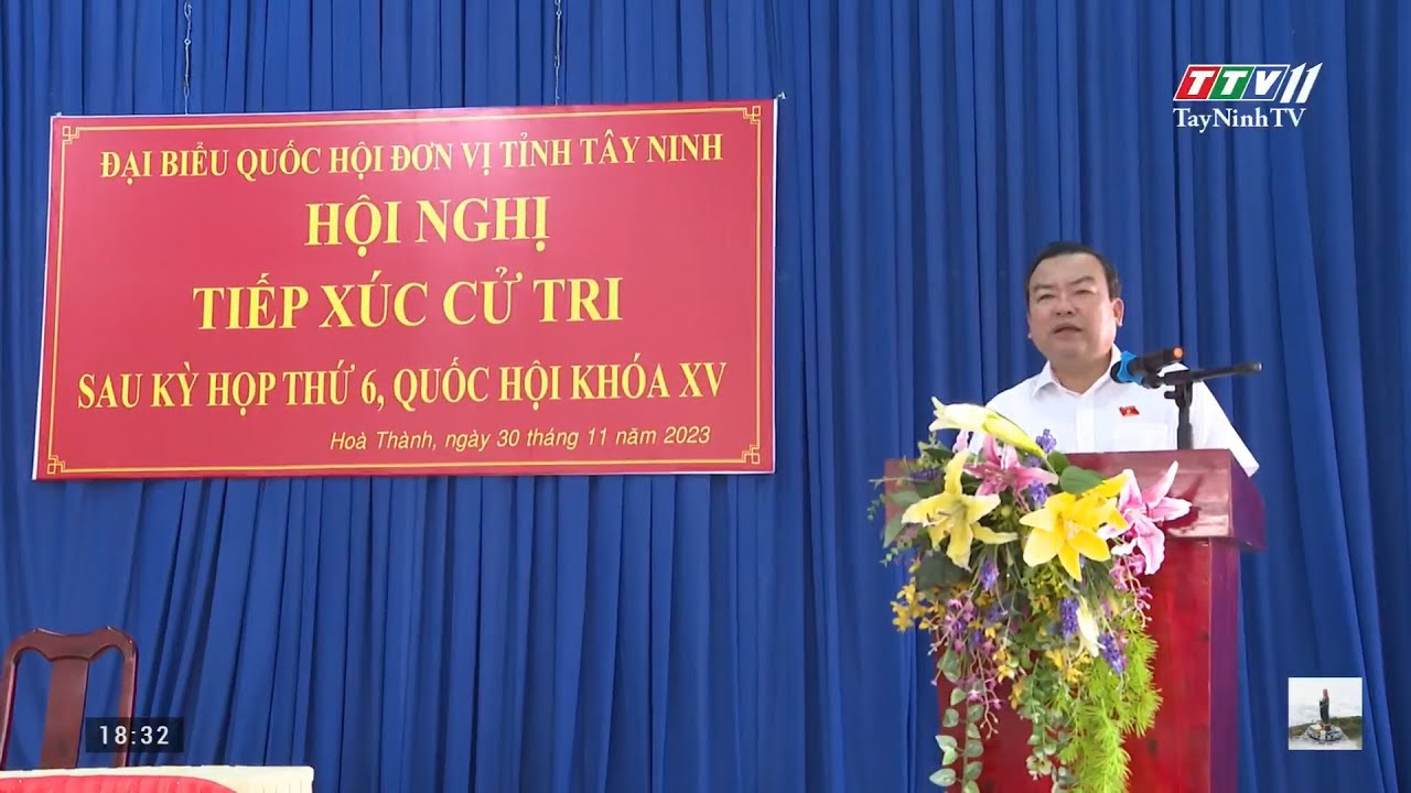 Trưởng đoàn ĐBQH tỉnh Phạm Hùng Thái tiếp xúc cử tri thị xã Hoà Thành | TayNinhTV