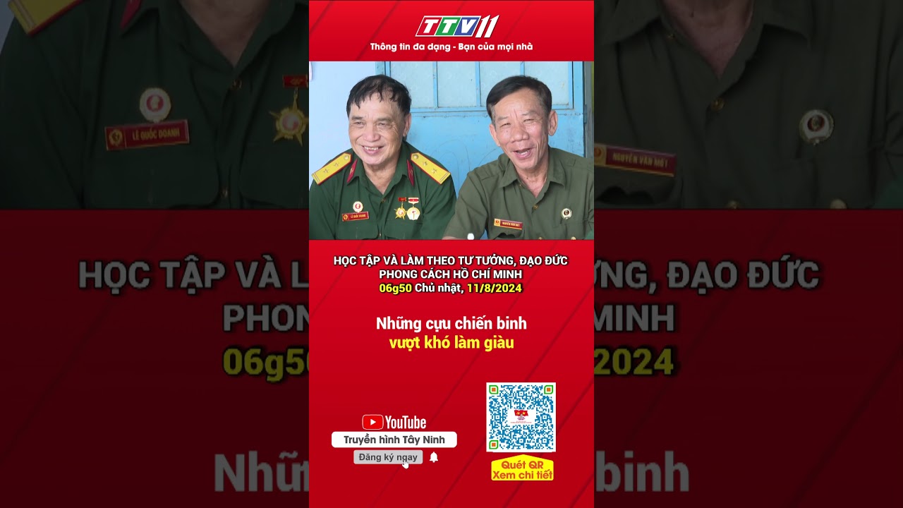 Những cựu chiến binh vượt khó làm giàu #reels #truyenhinhtayninh #tayninhtv #ttv11 #shorts