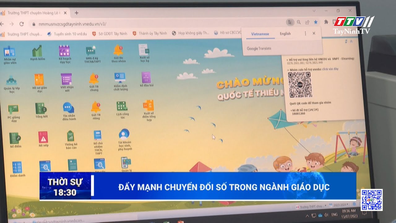 Đẩy mạnh chuyển đổi số trong ngành Giáo dục | TayNinhTV