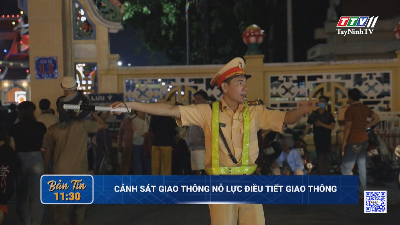 Cảnh sát giao thông nỗ lực điều tiết giao thông | TayNinhTV