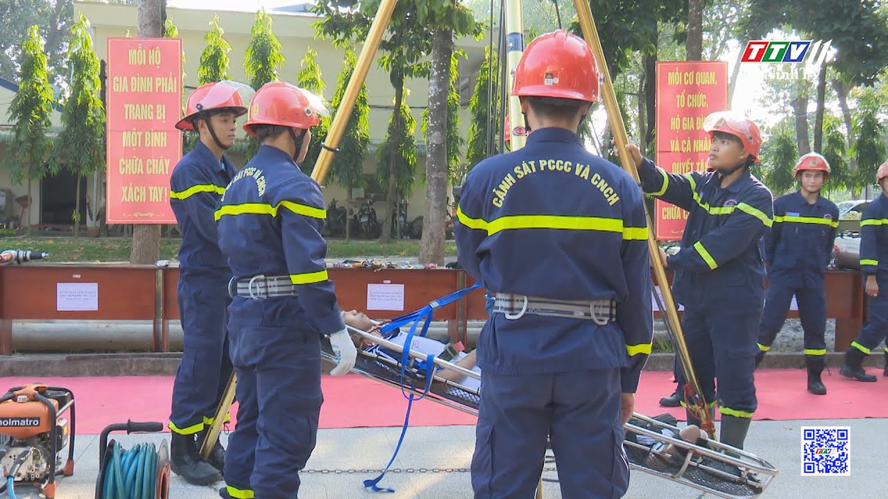 Sôi nổi chương trình trải nghiệm, thực hành phòng cháy chữa cháy, cứu nạn cứu hộ | TayNinhTV