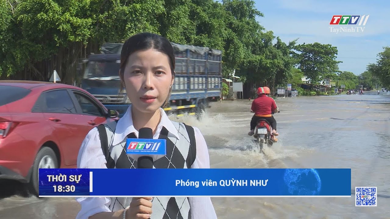 Đường Trần Phú, thành phố Tây Ninh nhiều đoạn ngập sâu sau mưa lớn | GÓC PHẢN ÁNH | TayNinhTV