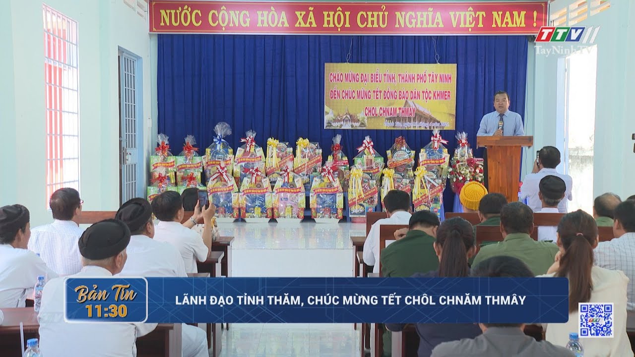 Lãnh đạo tỉnh thăm, chúc mừng Tết Chôl Chnăm Thmây | TayNinhTV