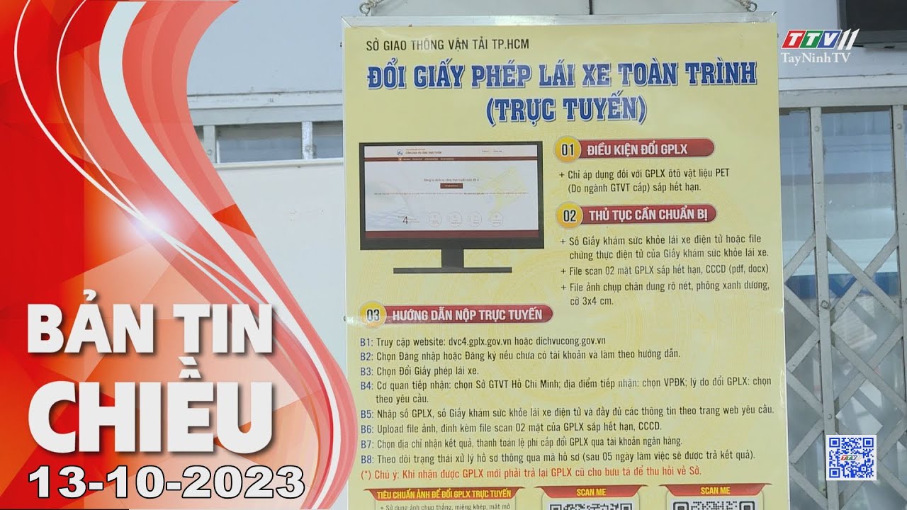 🛑Bản tin chiều 13-10-2023 | Tin tức hôm nay | TayNinhTV