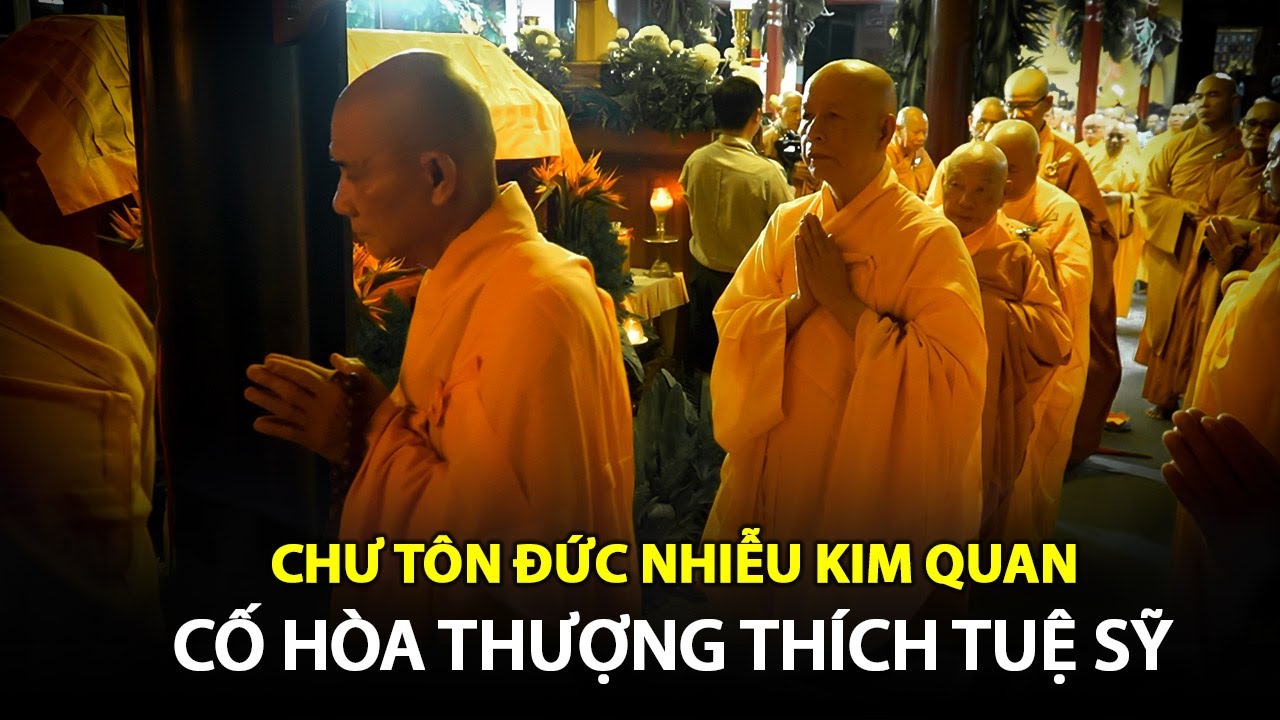 Chư Tôn Đức NHIỄU KIM QUAN cố Hòa thượng Thích Tuệ Sỹ lần cuối